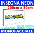 Insegna Luminosa Neon 2mt x 50cm